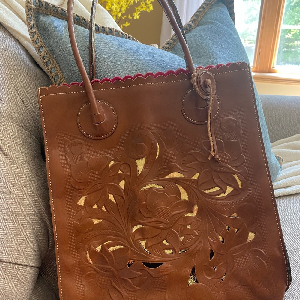 Patricia Nash Cavo Tooled Tote/Shoulder bag
